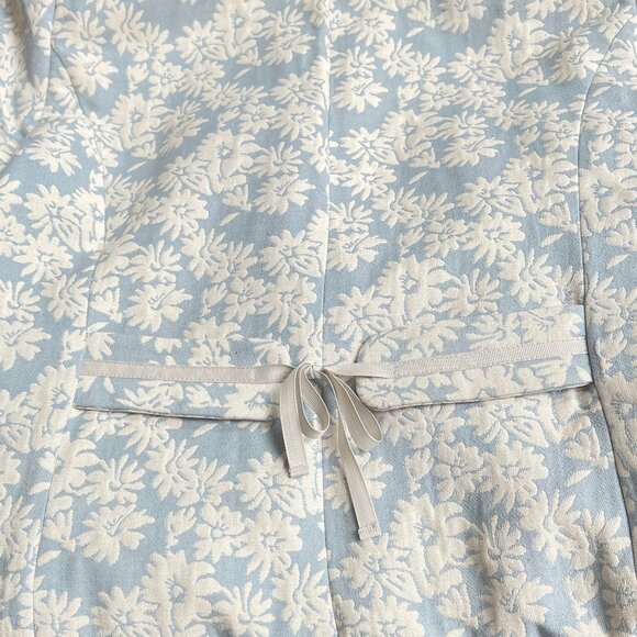 Vintage Jacquard Woven Knit Peacoat Jacket Whimsical Cottagecore Feminine Coat - Picture 7 of 9